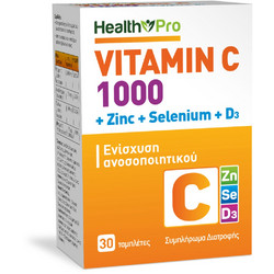 Health Pro Vitamin C 1000 Zinc Selenium D3 30 Ταμπλέτες