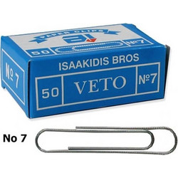Συνδετήρες VETO No7 32mm 50pcs 088300007