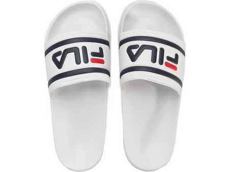 Fila Morro Bay 2.0 Ανδρικές Παντόφλες Καλοκαιρινές Αντιολισθητικές Κολυμβητηρίου Λευκές 1010930-1FG