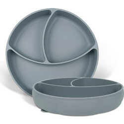 Babycloud Πιάτο Σιλικόνης Grey