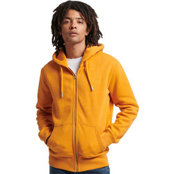 Superdry Ανδρική Ζακέτα Φούτερ με Κουκούλα και Φερμουάρ Πορτοκαλί M2013116A-9OX