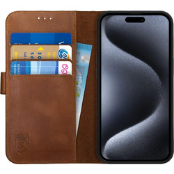 Rosso Deluxe Θήκη Πορτοφόλι Brown (iPhone 15 Pro)