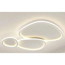 Arlight Πλαφονιέρα LED 85W 4000K 5950 Lumen Με 3 Βότσαλα Λευκή CCC 712-2