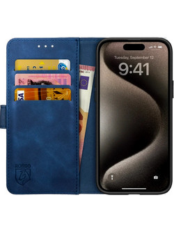 Rosso Element Θήκη Πορτοφόλι Blue (iPhone 15 Pro)