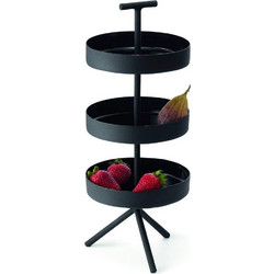 Ορντερβιέρα 3 Θέσεων Felix 238036 15x15x38cm Black Philippi Αλουμίνιο