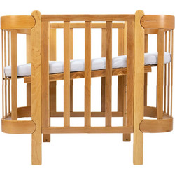 Ingvart Anti-Reflux Nika Natural Κούνια για Στρώμα 60x120cm Καφέ