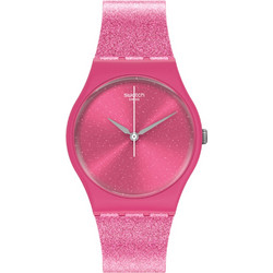 Swatch Γυναικείο Ρολόι με Ροζ Καουτσούκ Λουράκι SO28P101