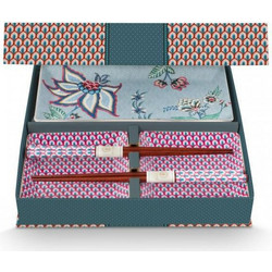 Σετ Σούσι 6 τεμ. Pip Studio - Square Oriental Flower Festival Blue (Κουτί Δώρου)