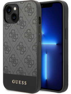 Guess Stripe Back Cover Grey (iPhone 14 Plus)
