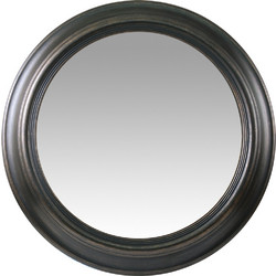 14740058 Καθρέπτης Τοίχου ArteLibre Μαύρο Πλαστικό Φ76.2x5.8cm (Κωδ.870-887)