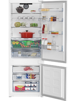 Beko BCNE400E40SN Εντοιχιζόμενος Ψυγειοκαταψύκτης 370lt Full No Frost Υ194xΠ69xΒ55cm Λευκός