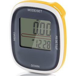 3D All Dimensional Multifunction Digital Electronic Pedometer Step Counter(Yellow) (OEM)