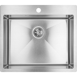 Laveo Marmara Υποκαθήμενος Νεροχύτης Ματ Inox 51x59cm