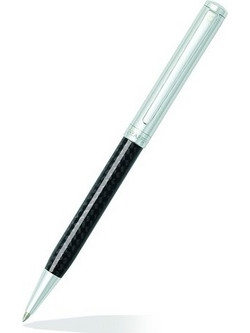 Sheaffer Intensity Carbon Fiber Bright Chrome Cap Featuring Στυλό Υγρής Μελάνης 0.7mm Μαύρο