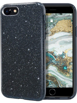 Θήκη iPhone 6 / 6s Plus Forcell Με Glitter Shine Cover Hard Case -Black