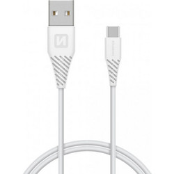 Καλώδιο φόρτισης/ μεταφοράς δεδομένων USB-A/ USB-C 1.2m άσπρο