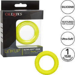 CalExotics Link Up Ultra Soft Max Lime Ελαστικό Δαχτυλίδι Πέους Σιλικόνης 3.5cm Κίτρινο