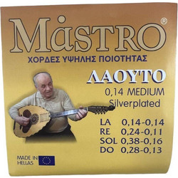 Mastro Σετ 8 Χορδές Λαούτου Silver Plated Copper 14-28" 3/4