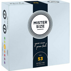 My.Size 53mm Mister Size Προφυλακτικά Λεπτά με Λιπαντικό 36τμχ