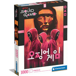 Puzzle Clementoni Squid Game Maskes Workers 1000 Κομμάτια