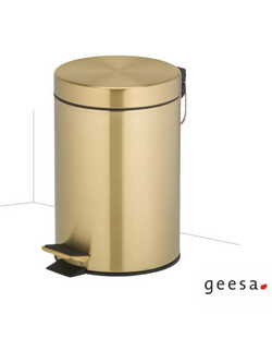 Επιδαπέδιο χαρτοδοχείο 3L gold brushed PVD GEESA