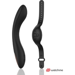Anne's Desire Curve G-Spot Watchme Δονητής G-Spot για Ζευγάρια με Τηλεχειριστήριο Μαύρος