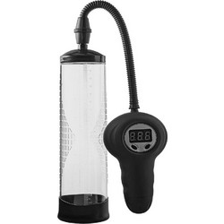 Dream Toys Ramrod Automatic Digital Gauge Τρόμπα Πέους 20cm Μαύρη Διαφανή