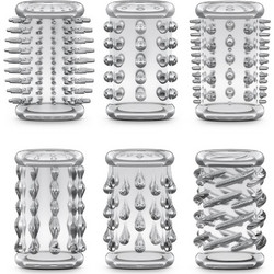 Blush Stay Hard Cock Sleeve Kit Κάλυμμα Επιμήκυνσης Πέους Clear