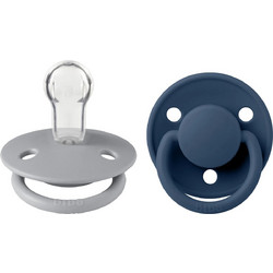 BIBS de Lux Πιπίλες Σιλικόνης 0-36m Cloud Steel Blue 2τμχ