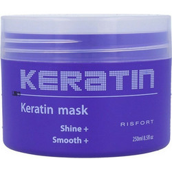 Risfort Keratin Shine & Smooth Μάσκα Μαλλιών Κερατίνης 250ml