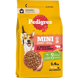 Pedigree Adult Mini Μοσχάρι & Λαχανικά 1.4kg