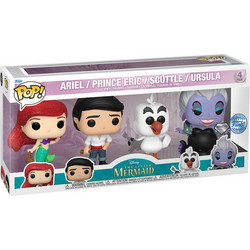Funko Pop! Ariel, Prince Eric, Scuttle, Ursulla 4-pack Disney The Little Mermaid Exclusive