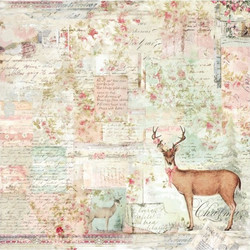 ΡΙΖΟΧΑΡΤΟ DECOUPAGE 50X50 Sweet Christmas Moose DFT328