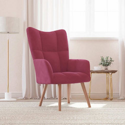 vidaXL Πολυθρόνα Relax Κόκκινη 328056