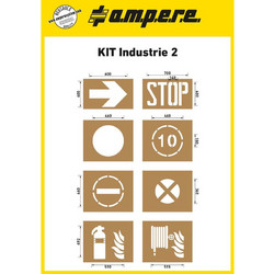 Ampere Stencil Kit Διαγράμμισης 8 τμχ
