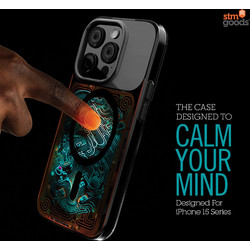 STM Reveal Warm MagSafe - Anti-stress case for iPhone 15 Pro (Black Realm)