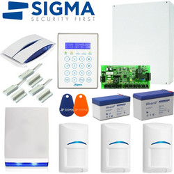Sigma Security Set Apollo 32 Dione Blue Ενσύρματο Σύστημα Συναγερμού με 3 Ανιχνευτές Κίνησης, 3 Αισθητήρες Πόρτας, 2 Σειρήνες, 2 Tag, Κέντρο, Πληκτρολόγιο
