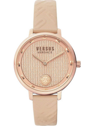 Versus Versace Γυναικείο Ρολόι με Μπεζ Δερμάτινο Λουράκι VSP1S1320