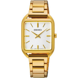 Seiko Ανδρικό Ρολόι με Χρυσό Μεταλλικό Μπρασελέ SWR078P1