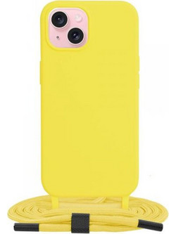 Θήκη κινητού Techsuit Crossbody Lanyard for iPhone 15 Yellow
