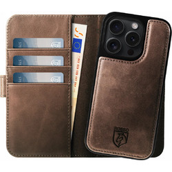 Rosso Elite - MagSafe Δερμάτινη Θήκη / Πορτοφόλι - Apple iPhone 14 Pro - Brown (8719246420108)