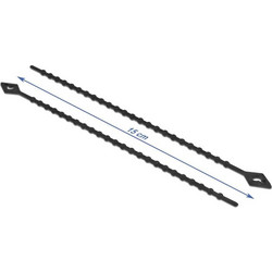 DeLock Reusable δεματικά καλωδίων 150x2.4mm, μαύρα, 100τμχ - (19568)