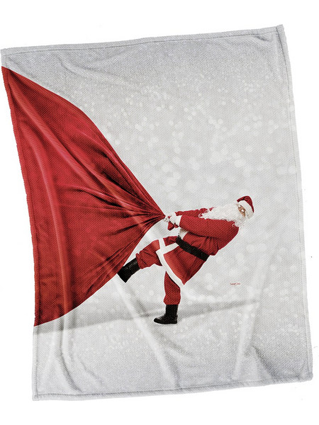Saint Clair Christmas Κουβέρτα Βελουτέ Grey 110x140cm