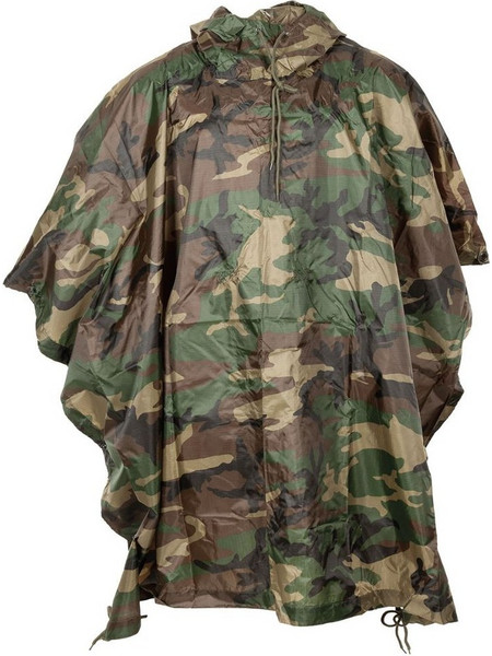 Αδιάβροχο Πόντσο Poncho Us Woodland Rip-Stop MFH