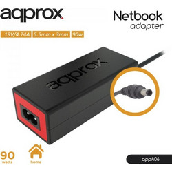 Approx Τροφοδοτικό notebook SAMSUNG 90W 19V 4.74A (φ5.5mm χ 3.0mm) A06