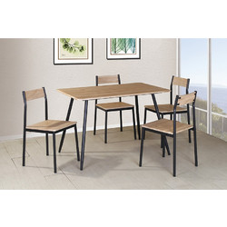 365094 FAST ΤΡΑΠΕΖΑΡΙΑ SET 4+1 SONOMA 110X70X75CM