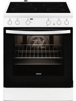 Zanussi ZCV65010WA Κουζίνα Ηλεκτρική 74lt με Κεραμικές Εστίες 59.6cm