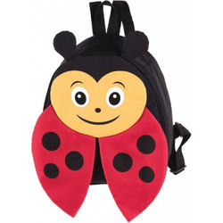 Pulse Lady Bug Σχολική Τσάντα Πλάτης Νηπιαγωγείου Μαύρη PU122038