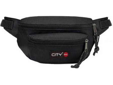 City Is Back Τσαντάκι Μέσης Αδιάβροχο Μαύρο 90175