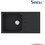 Sanitec Ultra Granite 814 Επικαθήμενος Νεροχύτης Γρανίτη Αντιστρεφόμενος Ματ Grafite 86x50cm